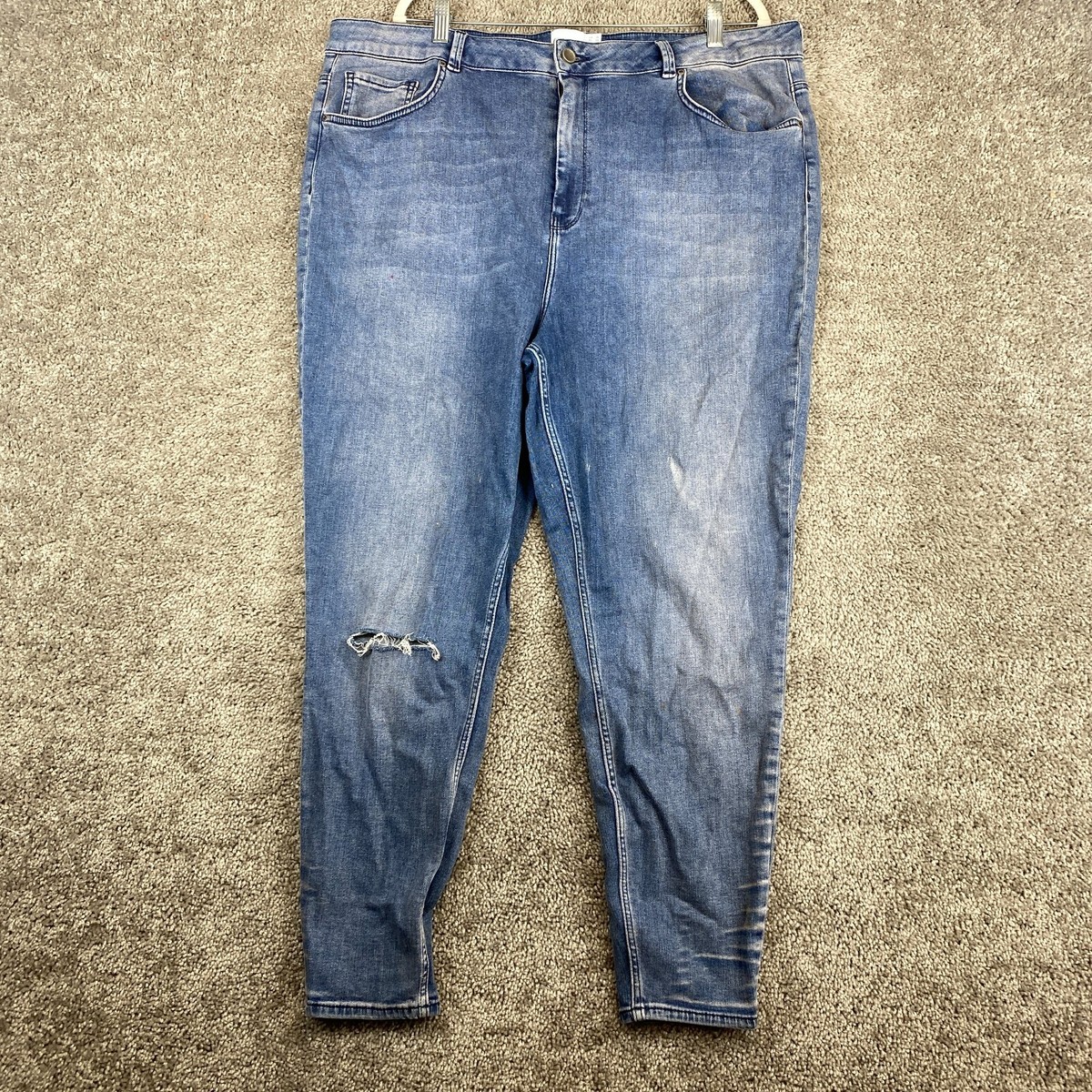 Jeans Asos Women Size ASOS Curve Skinny Jeans Women's Size 22 Blue