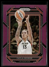 2023 PRIZM WNBA PURPLE /149 58 Cayla George - Las Vegas Aces