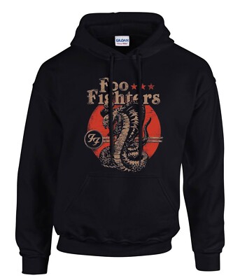 Foo Fighters Rock Music Logo Schwarze Hoodies Kapuzenpullover -31187 -SW