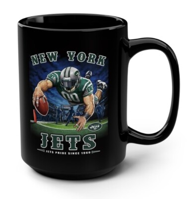 New York Jets Player 2025 Coffee Mug Cup Black 11 & 15 oz Ceramic | eBay