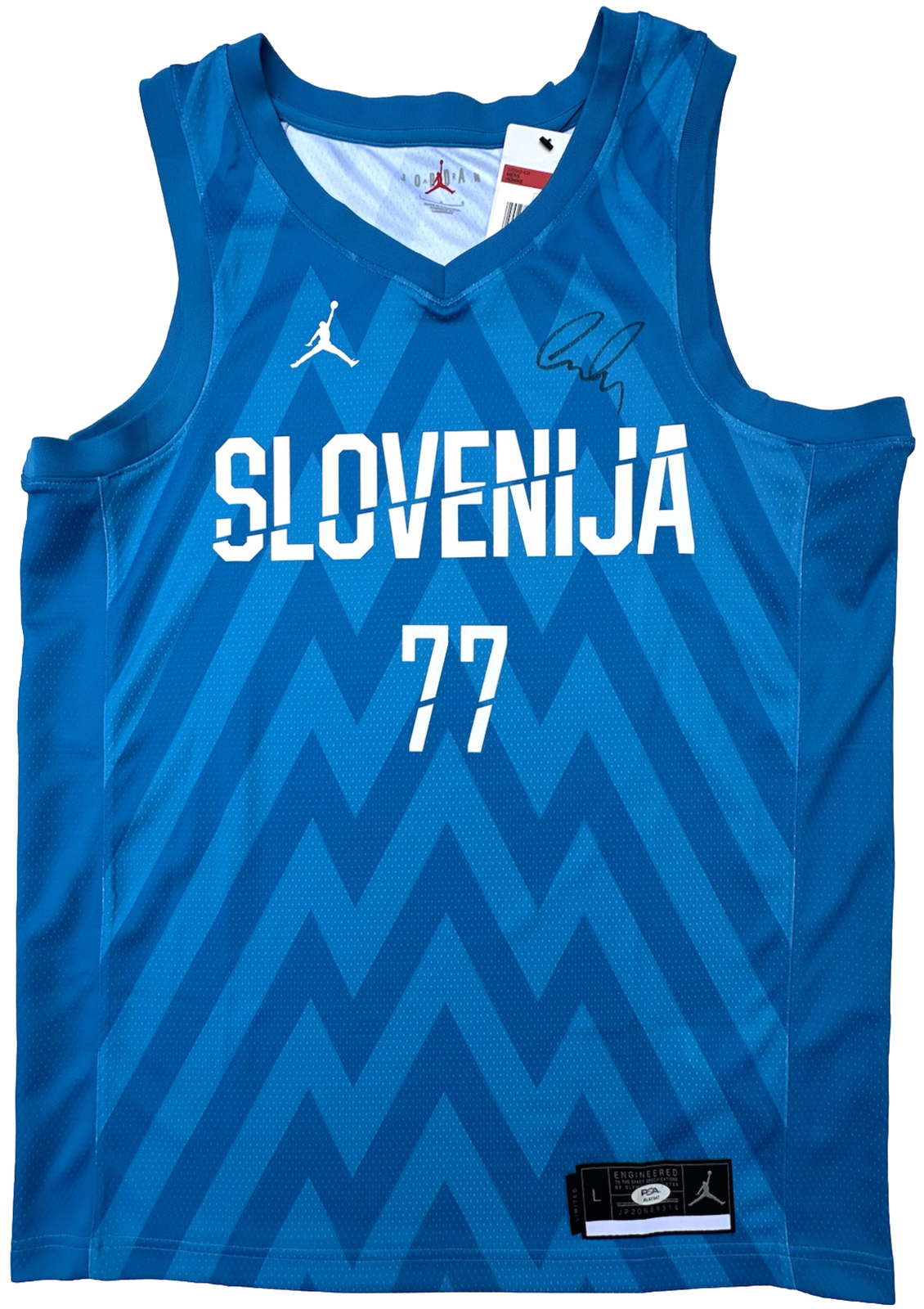 Luka Doncic Autographed Signed Dallas Mavericks #77 SLOVENIA AUTHENTIC BASKETBALL JERSEY PSA/DNA MAVERICKS 