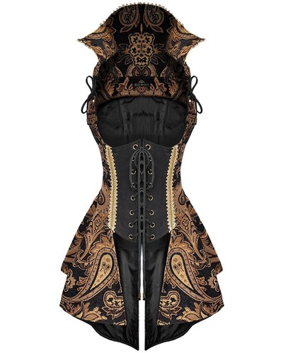 Teufel Mode Damen Steampunk Weste 