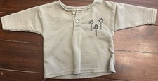 0-3m Rylee And Cru Green Palm Tree Shirt Long Sleeve Baby 0-3 Months