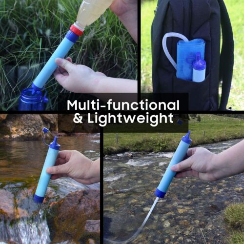 3L Schwerkraft Wasserfilter Strohhalm, Camping Wasserfiltersystem, 23oz Wasserbeutel - Bild 7 von 21