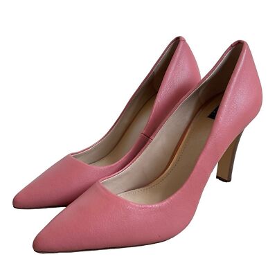 White House Black Market Abby Adobe Pink Leather Stiletto Pumps Size 10 Pointed