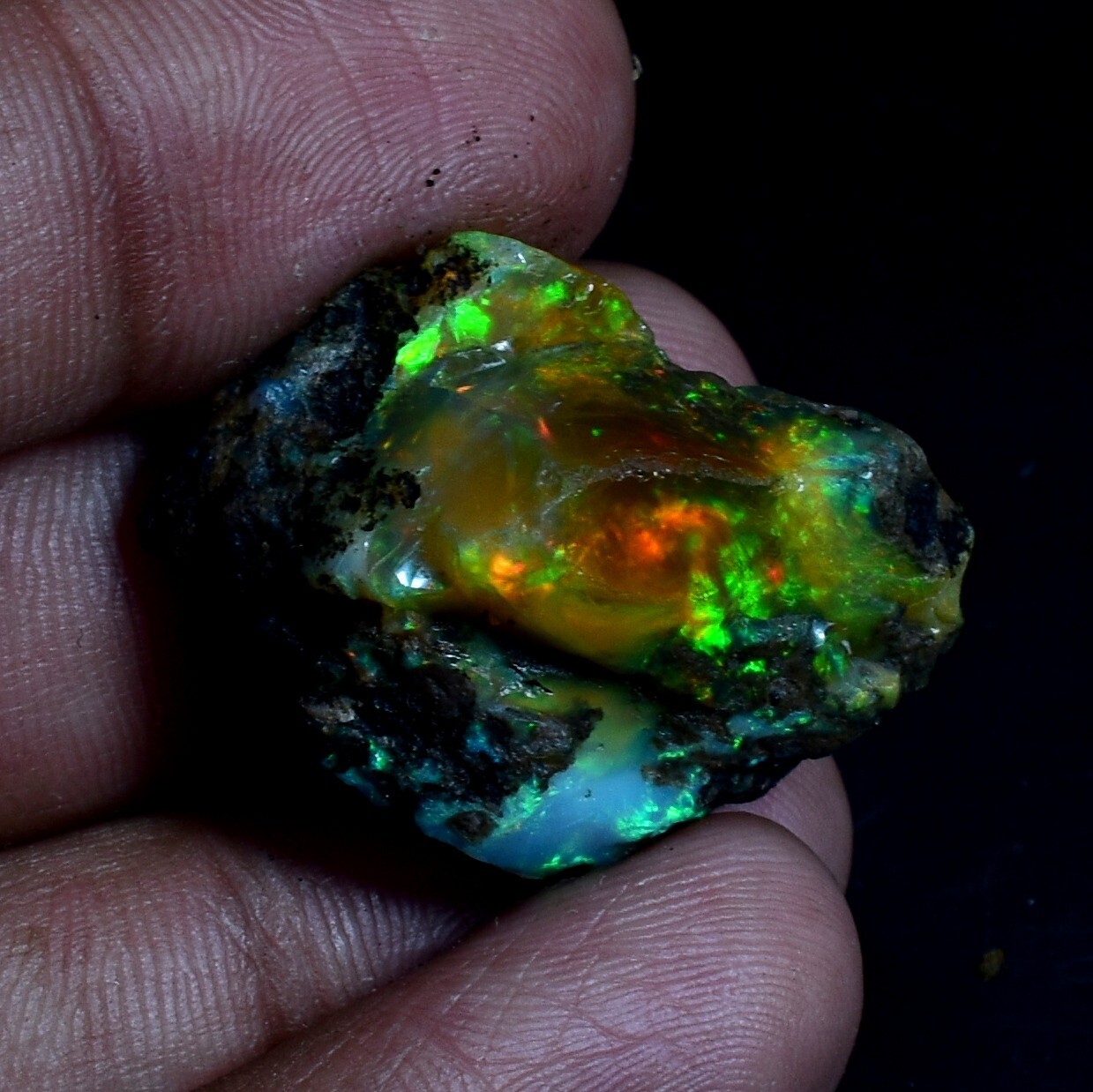 100% Natural Ethiopian Opal Raw, Multi Fire Big Opal Rough 33.75 Ct OOP ...