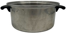Amway Queen Stock Pot No Lid 3-Ply 18/8 Stainless Steel Vintage Big Made In USA
