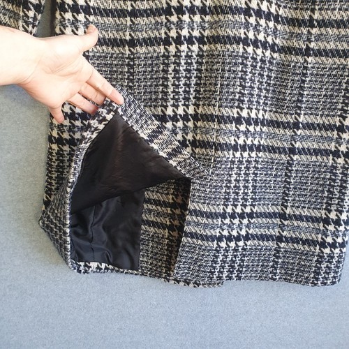 Witchery Boucle Coat Womens Sz 10 Blue Double Breasted Wool Blend RRP $299 - Picture 10 of 12