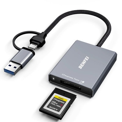 BENFEI CFexpress Typ A Kartenleser mit USB 3.2 (Gen 2) 10Gbps, USB-C&USB-A