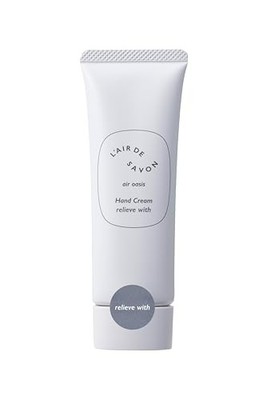 L'air De SAVON Air Oasis Relieve with Lemon & Apple Mint Hand Cream, 40g, Portab
