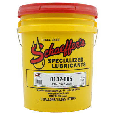 Schaeffer's 0132-005 Moly EP Oil Treatment Engine Additive, 5 Gallon Pail