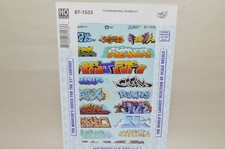 HO scale decals Microscale 87-1533 Contemporary Graffiti #1
