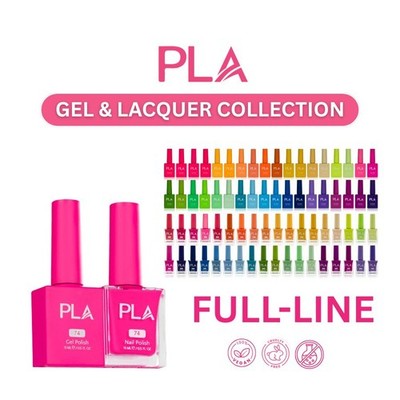 PLA Gel & Lacquer DUO Vegan Non-Toxic HEMA-Free 0.5fl oz/15mL [PART 1 #1-250]