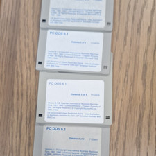 IBM PC DOS 6.1 Operating System 3.5" Floppy Disks 2-4 of 4 English