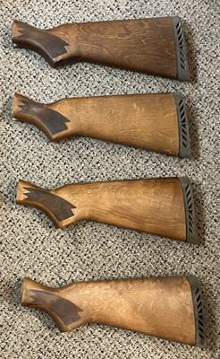 Mossberg 500/Mav 88 12ga Wood Stocks w/Rubber Buttpad - Refinished New Old Stock