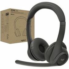 Logitech Zone 305 Wireless Noise Canceling Bluetooth Headset, Black 981-001452