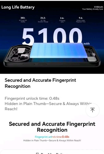 IIIF150 Action 15 Rugged 24+256GB 48MP IP68 5100mAh Dual Screen Android 15 Phone