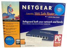 Netgear RP114 Web Safe Cable DSL Router 100 Mbps 4-Port 10/100 Switch Open Box