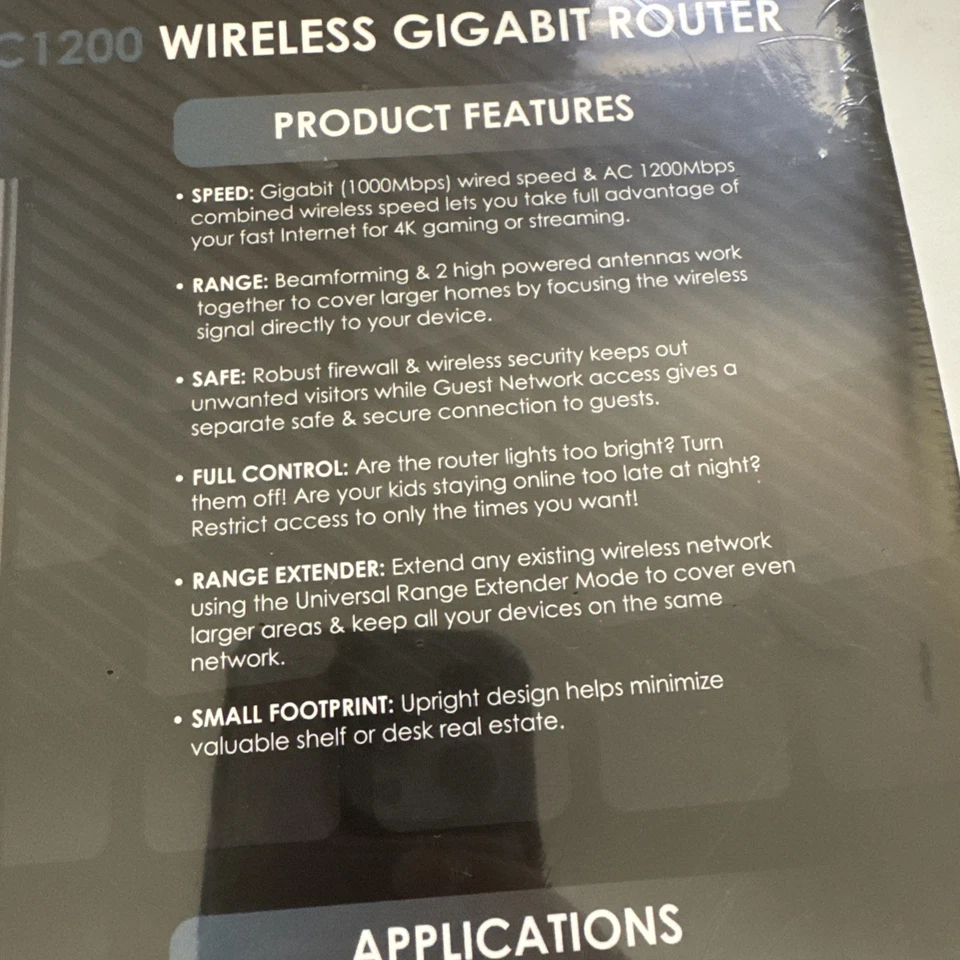 Mediabridge MLWR-AC1200 Medialink AC1200 1000 Mbps Wireless Gigabit Router NEW - Image 3 of 4
