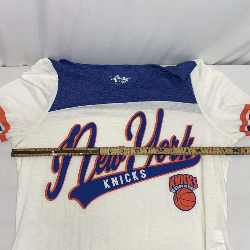 Camiseta de mujer NBA New York Knicks manga 3/4 G III 4 su talla mediana L23 Foto 4 de 4