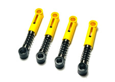 LEGO Technic 4x Yellow Shock Absorber 6.5L 89954 Hard Spring Tight Coils at Ends