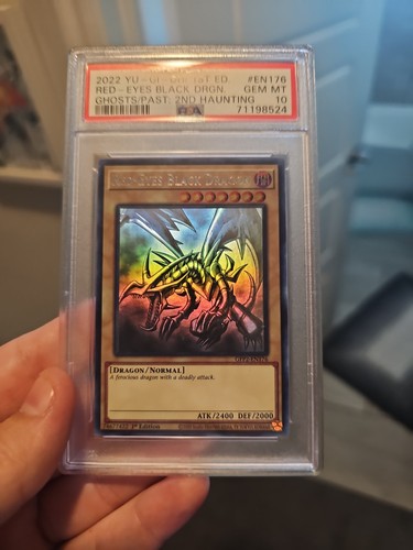 PSA 10 - 1st Ed Red Eyes Black Dragon GFP2-EN176 Ghost Rare - (Pop 174)
