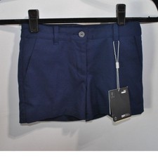 Puma Girl's Navy Blue Peacoat Golf Shorts size Small New with tags