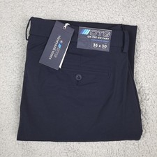 NEW Vineyard Vines On The Go Pants Mens 36x30 True Night Blue Performance Golf