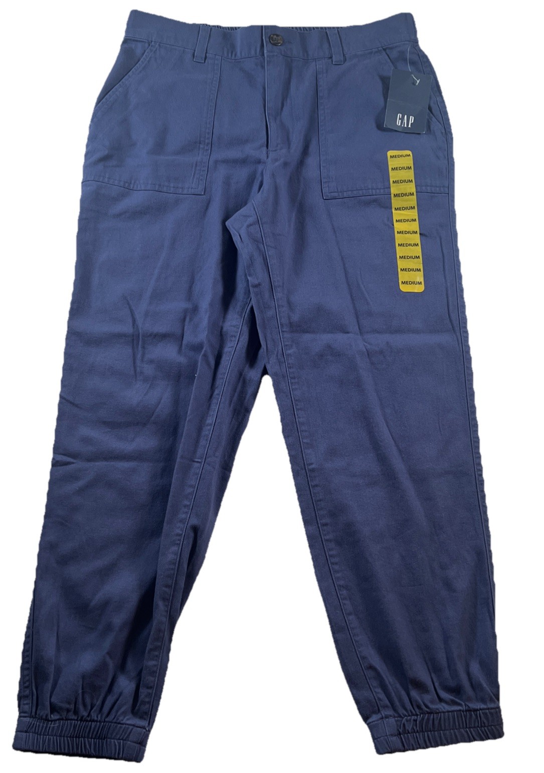 GAP Jogger Pants Drawstring Casual Lyocell Blend Navy Womens M 32x27