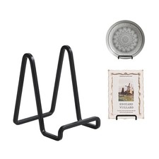 Plate Holder Easel Display Stand - 4.5 Inch Metal Plate Stands for Display - Tab