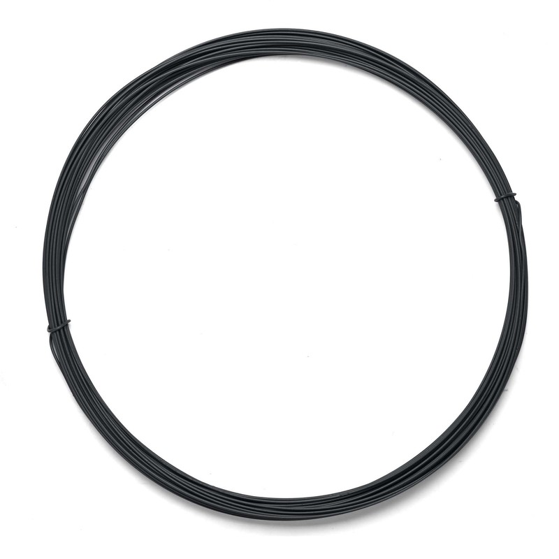 Yescom 12 Gauge 100 Ft Plastic Coated Craft Wire Garden Twist Tie Black Decor