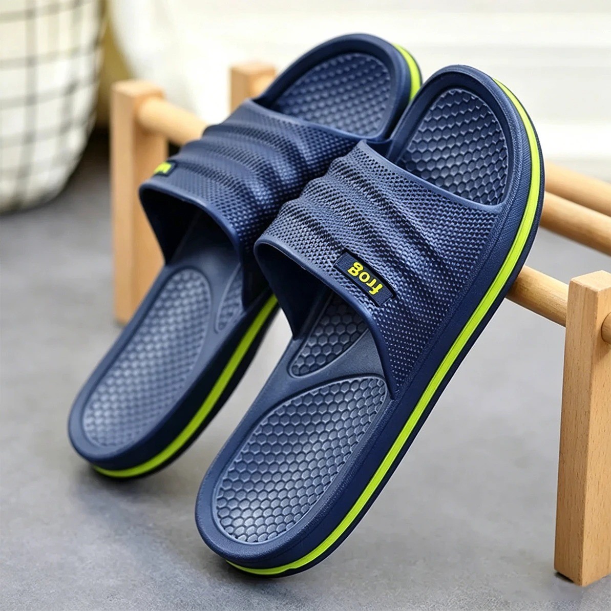 Soft EVA Bathroom Slippers Men Women Non Slip House Slides Indoor Shower Shoes