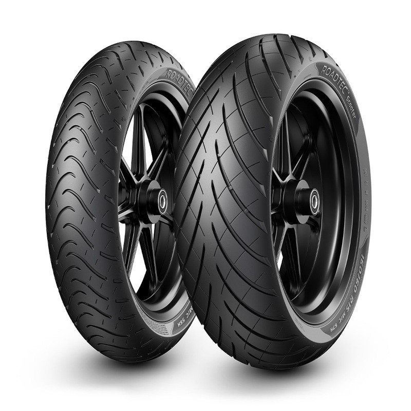 Pneu Metzeler Roadtec Scooter 100/90-14 renforcé haute adhérence sur sol mouillé