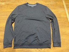 Van Heusen Shirt, Men's Size Small, Gray, Long Sleeve, Regular Fit, Crew Neck