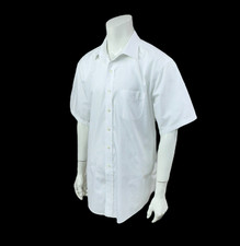 Brooks Brothers 1818 Mens 18 Dress Shirt Short Sleeve White Cotton Regular Fit