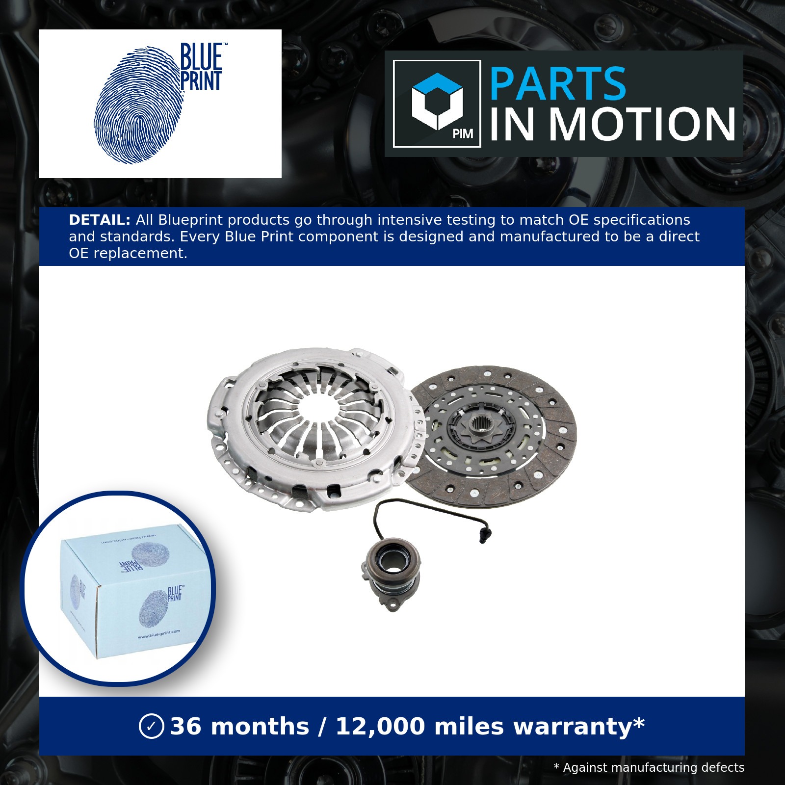 Fits BLUE PRINT SPRZEGLA ADW1930113 CLUTCH KIT OPEL - Image 3