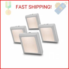 MAZ-TEK Plug in Dimmable Led Night Light with Auto Dusk to Dawn Sensor, Soft War