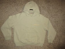 ESSENTIALS FEAR OF GOD HOODIE MEN SZ SMALL PULLOVER BEIGE TAN HOODED SWEATSHIRT
