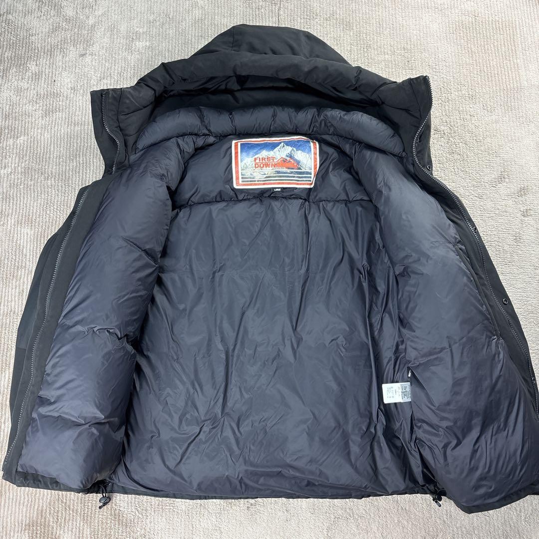[Good Condition] First Down Down Jacket Black L L… - image 3