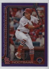 2025 Topps Chrome Purple Refractor 182/250 Lars Nootbaar #108 v1x