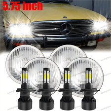 For Mercedes-benz 380sl 450sl 560sl 4pcs 5.75 Round Led Headlights Hilo Beam
