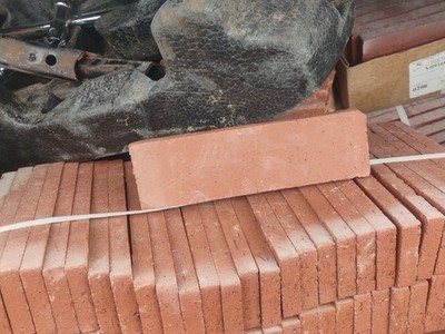 Marion Ceramics 916 Veer Brick Flats Red Ceramic Matte Tiles 9x1.6in Floor Wall