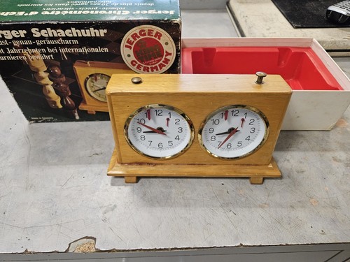 Vintage Jerger Schachuhr King Time German Chess Clock - Picture 2 of 4