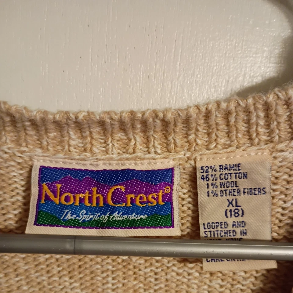 Cárdigan suéter de colección Northcrest para mujer talla XL tejido apretado con botones mezcla de lana Foto 2 de 4