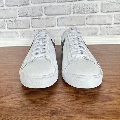 Size 11.5 - Nike Blazer Premium Low White Metallic Gold for  display picture 2