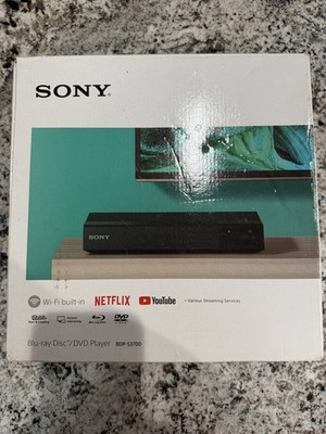 BDP-BX370  Blu-Ray Disc/DVD Player Wi-Fi Built-in HDMI Cable, TORN BOX