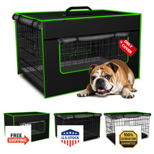 Bethshaya Dog Crate Cover - Premium Waterproof  Windproof Outdoor Protection fo