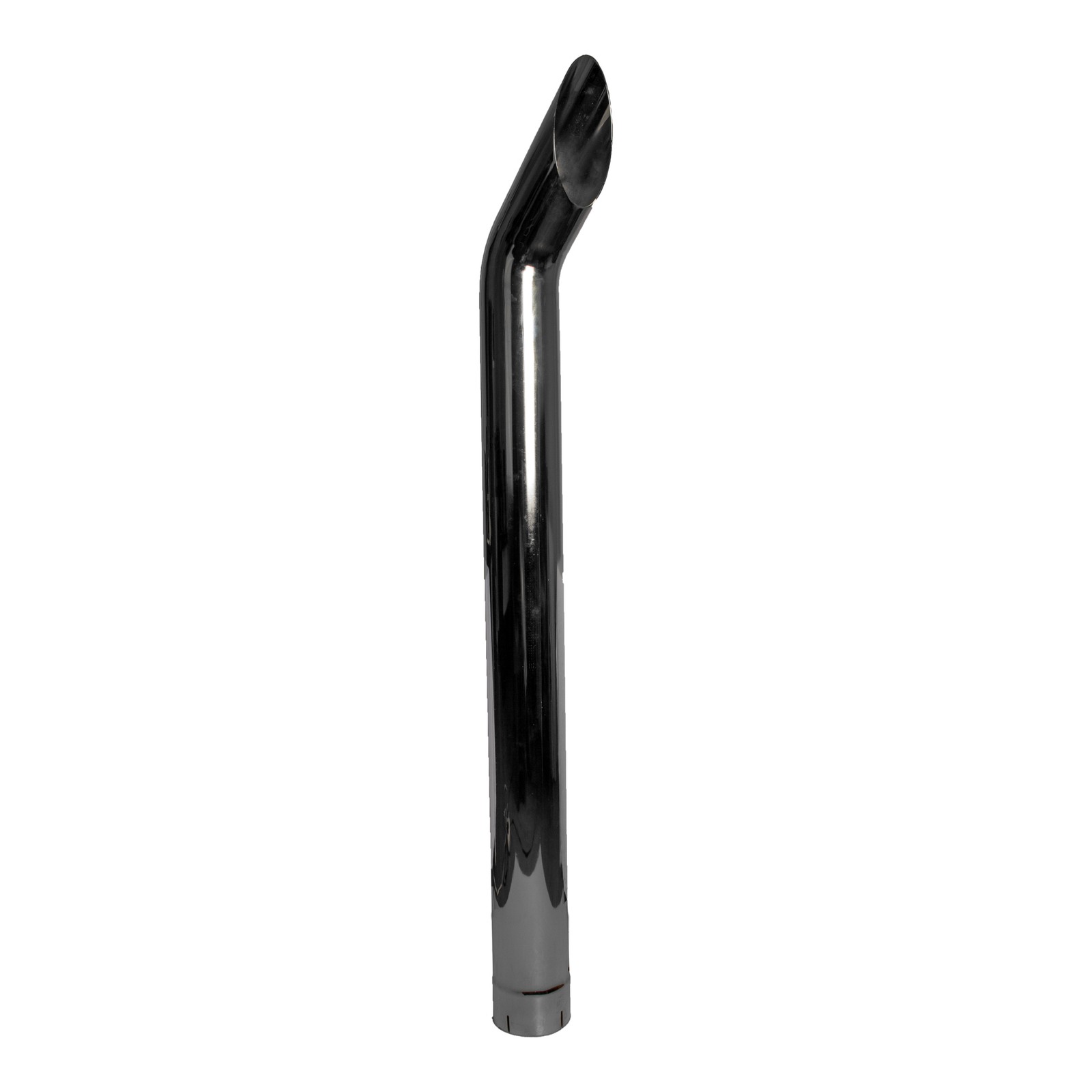 Bended End Pipe Chrome Exhaust Stack - 5