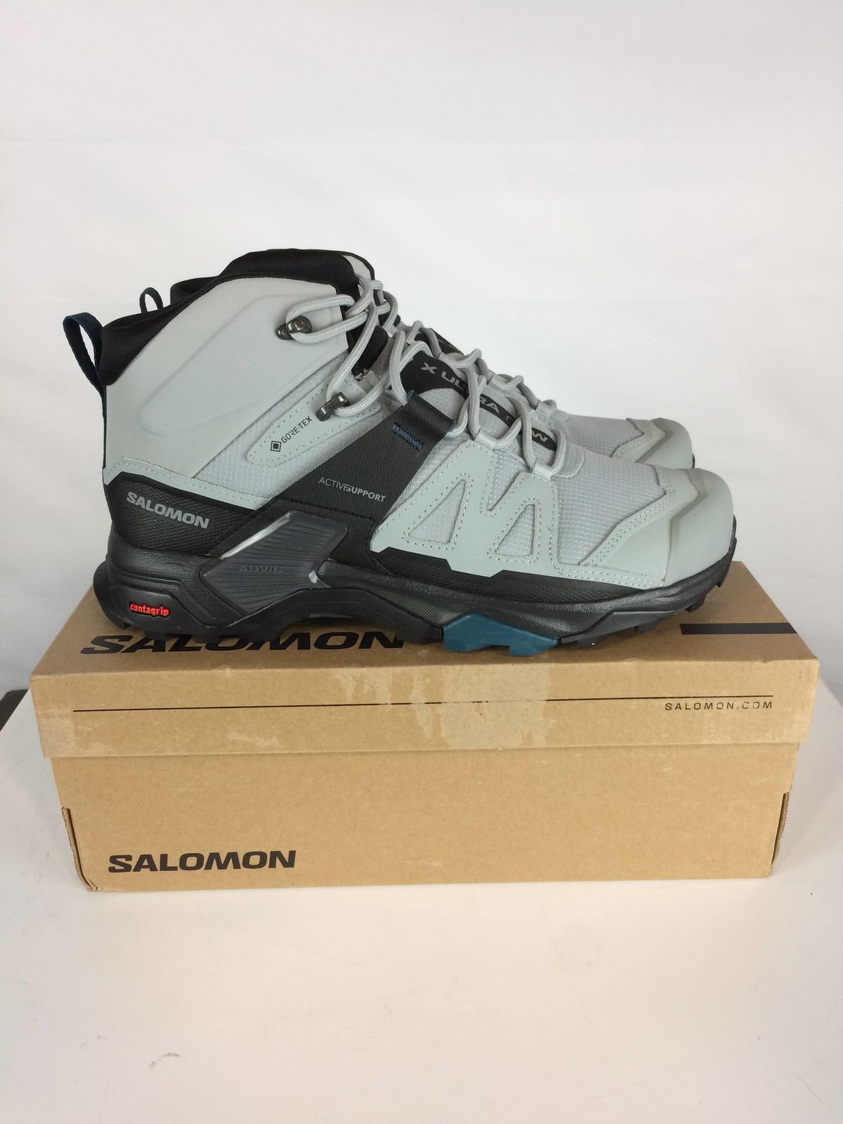 Open Box Salomon X Ultra 4 Mid Gore Tex Stivali da Escursionismo Donna Cava Nero Legio