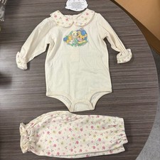 Y2K Precious Moments Baby Girl Outfit 6/9M   Long Sleeve Bodysuit  Pants Set